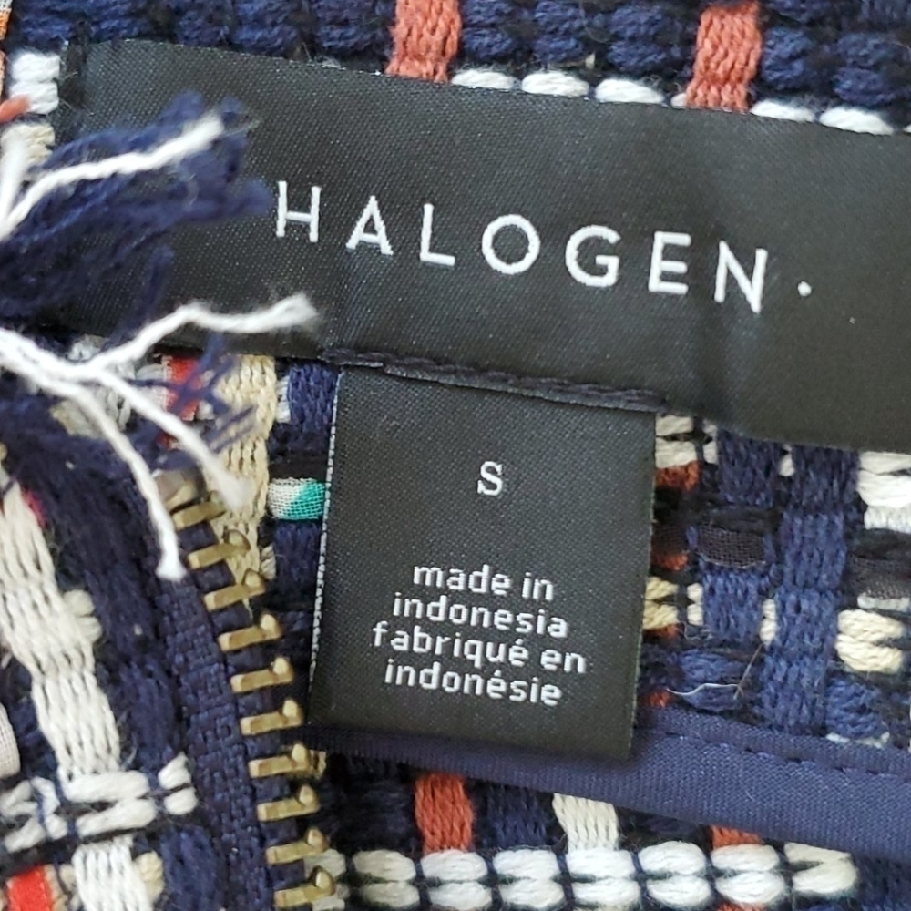 NEW Halogen Multi Colored Tweed Drawstring Waist Jacket - Picture 10 of 11